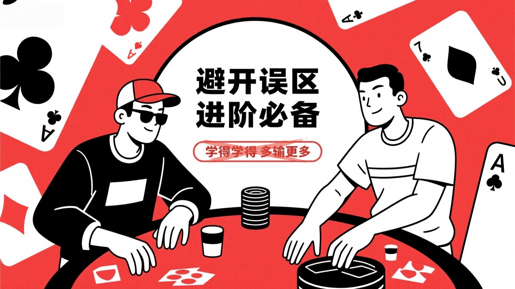 德州扑克进阶必备：避开这4个误区，告别“学得多输更多”！